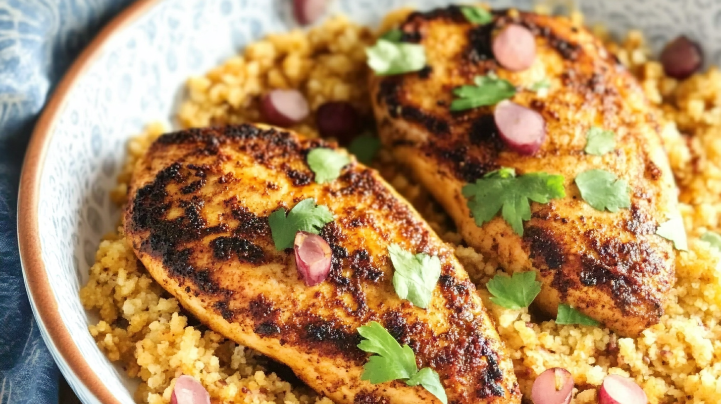 Chicken and Couscous (Moroccan-Inspired)