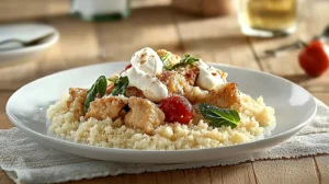 Chicken and Couscous (Moroccan-Inspired)