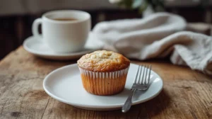 Single Kefir Muffin with Tea