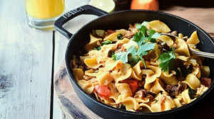 Skillet Egg Noodles with Ground Beef