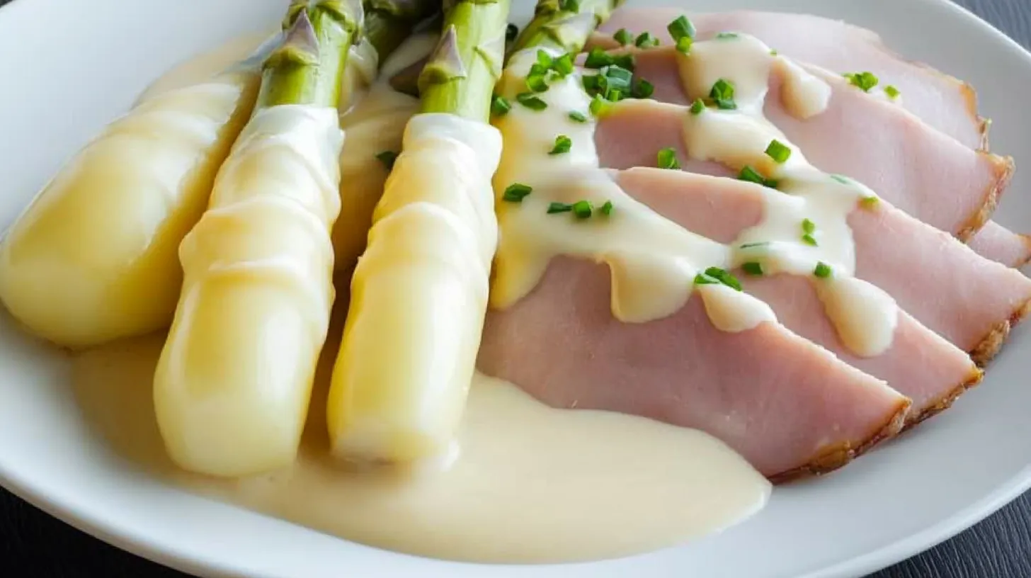 How do Germans eat white asparagus