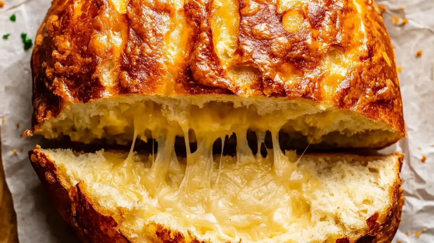 Gooey Cheese Bread Loaf