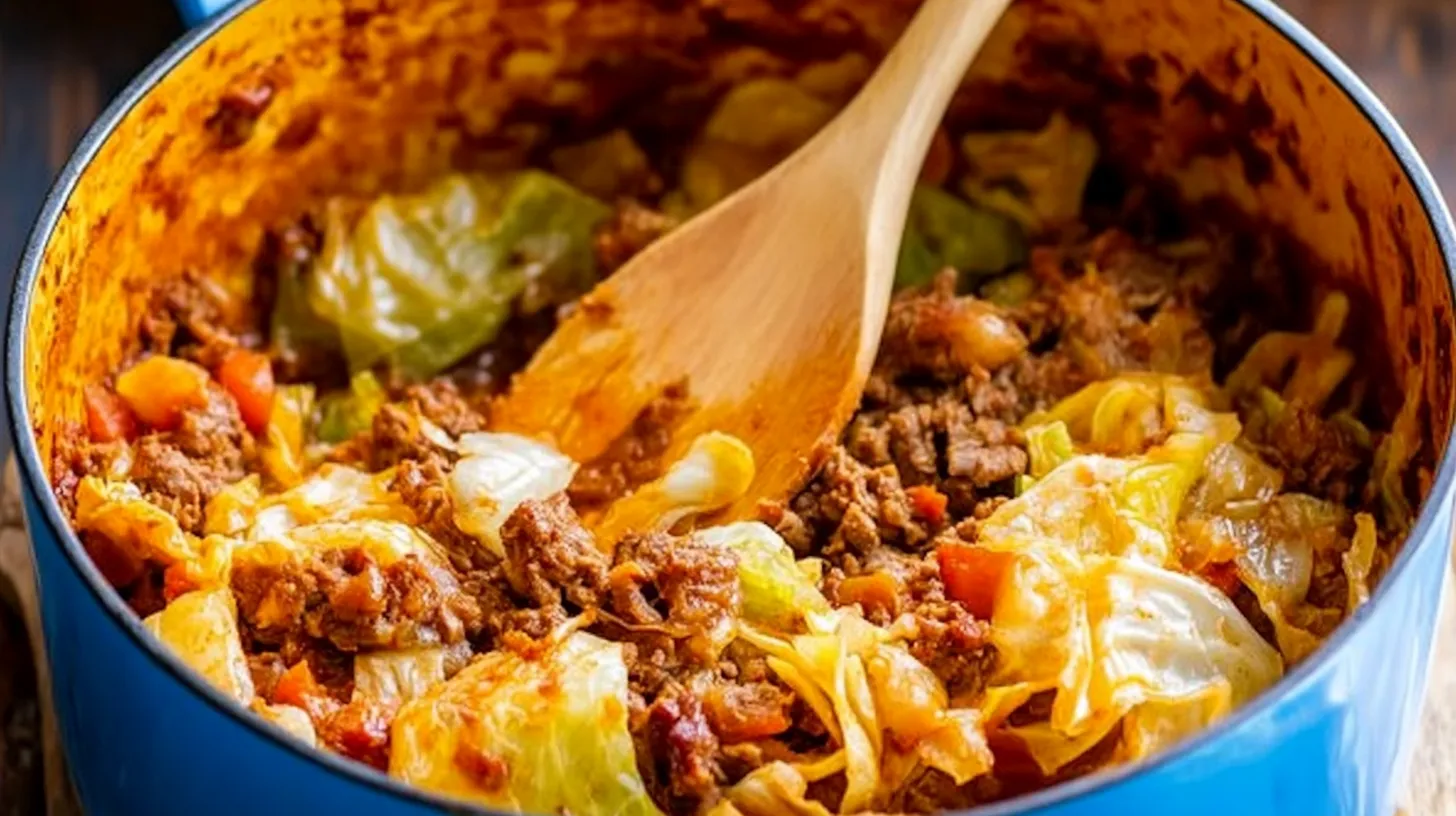 One-Pot Cabbage and Beef Skillet – Rich, Hearty, and Flavorful