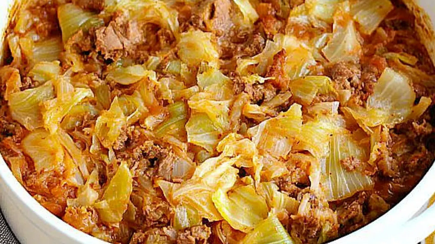 Oven-Baked Cabbage Beef Casserole – A Perfect Family Dinner