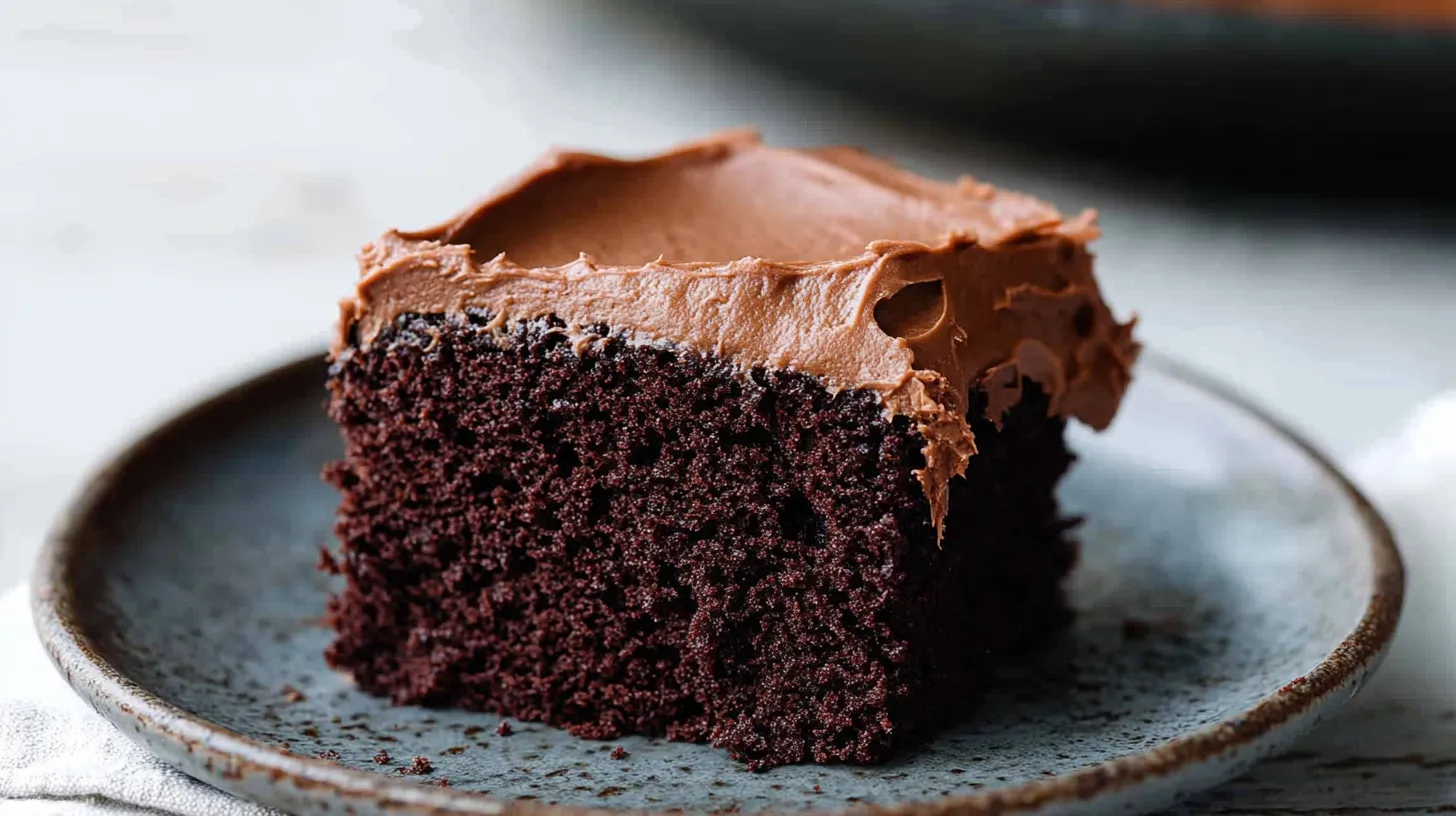 Rich and Moist Chocolate Cake with Fudge Frosting 1